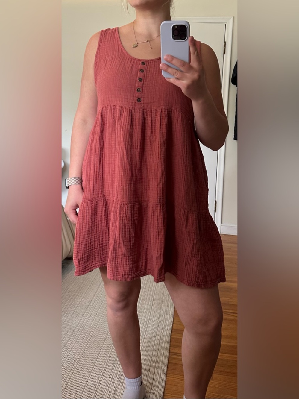 Maurices Rust Red sundress or swimsuit cover dress size large